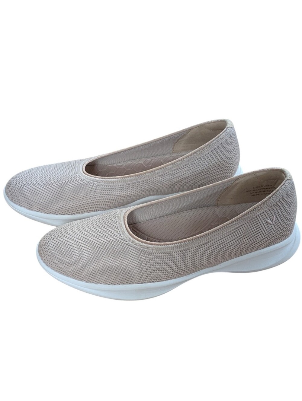 Vivaia Walker Pro Hybrid Ballet Flats -Izabel Mousy Taupe Size 39.5